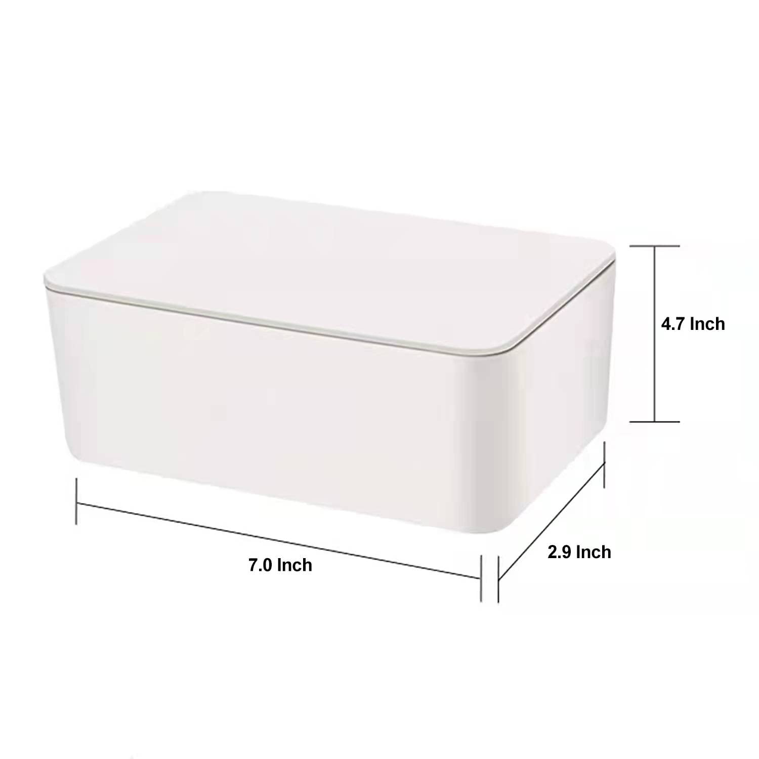 Dispensador de toallitas para bebé, funda para toallitas de bebé, soporte para toallitas de bebé mantiene las toallitas de pañales frescas, contenedor de limpieza fácil de abrir y cerrar (blanco)