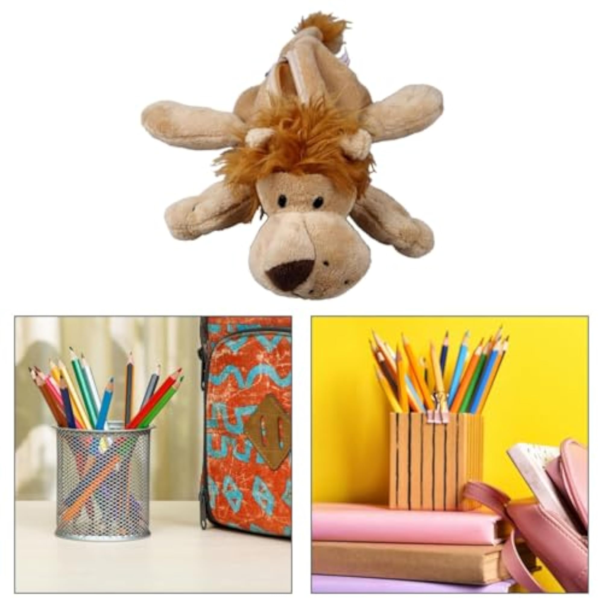 Soft Plush Animal Pencil Case for Kids, Multipurpose Pouch