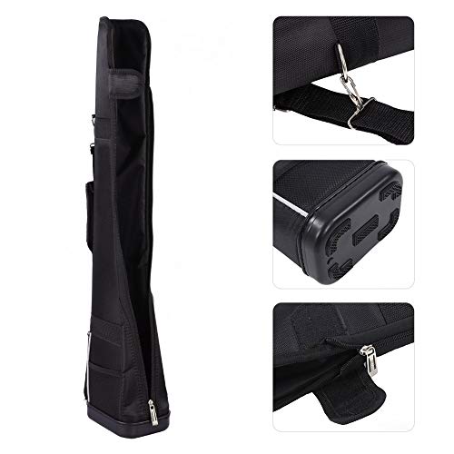 Golf Schlägertasche, Nylon Material, 80 cm Länge, 16 cm Breite, 3 Schläger Kapazität, mit Reißverschlusstasche und Trageriemen, für Training und Wettkämpfe