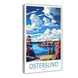 QOGDAF Ostersund Leinwandposter 