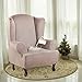 Konsilsa Elastic Wing Chair Covers,Stretch Wingback Chair Covers 1-Piece Wing Chair Slipcover Furniture Protector Wing Backed Chair Covers slipcovers for wingback Chairs (Color : D)