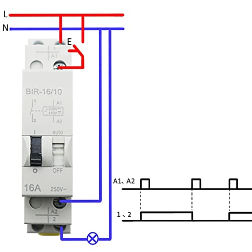 Relais d'impulsion 16A anti-surchauffe pour sécuriser un circuit d'éclairage - 4