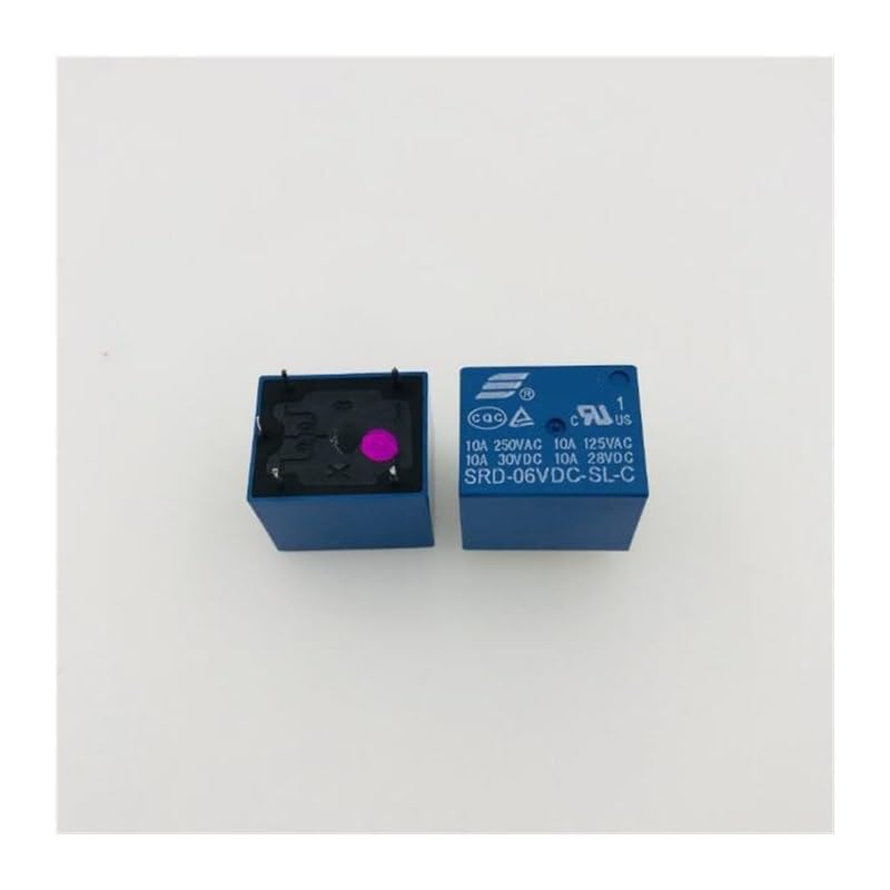 Relais SRD-06VDC-SL-C 6V DC 10A 5 broches pour circuit imprimé