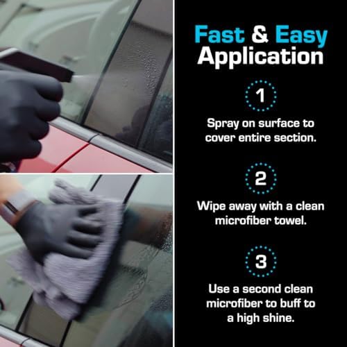 Ethos Defy - 3 in 1 Ceramic Coating - Waterless Car Wash Spray & Wax - Car Wax Spray Rnseless Wash - Hydrophobic Top Coat - Polish & Polymer Paint Sealant Protection - with Insta-Bond Technology - 5