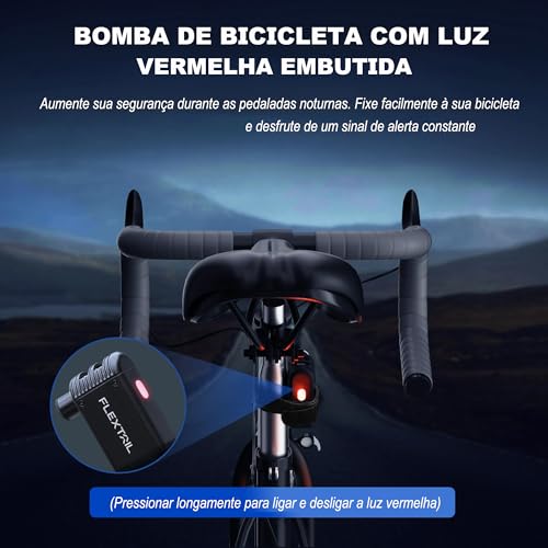 Tiny Bike Pump, Bomba de Pneu Inflador, Bomba de Encher Pneu, Bomba de Encher Bola, Compressor de Ar