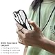 FIBOUND 2er-Pack Handy-Lanyard - Verstellbarer Silikon-Umhängegurt, Abnehmbarer Cross-Body-Gurt für Die Meisten Smartphones (Schwarz)