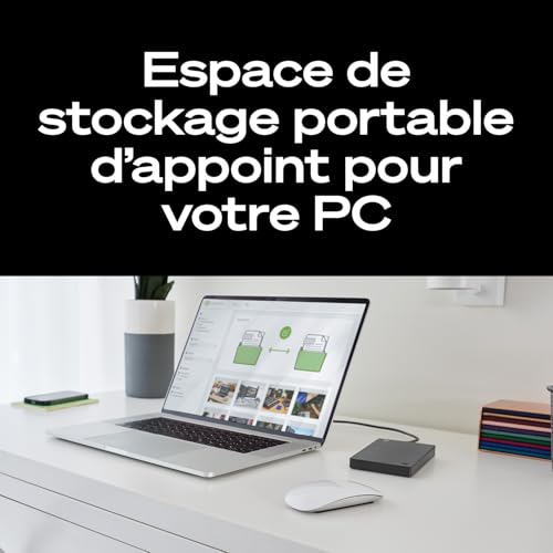 Seagate Portable 4To disque dur externe USB 3.0 compatible ordinateur Mac PC portable - 4