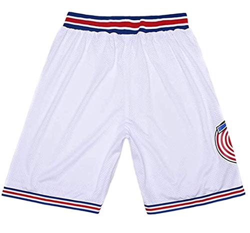 Ki Cut Mens Space Movie Basketball Shorts T Squad Shorts White S