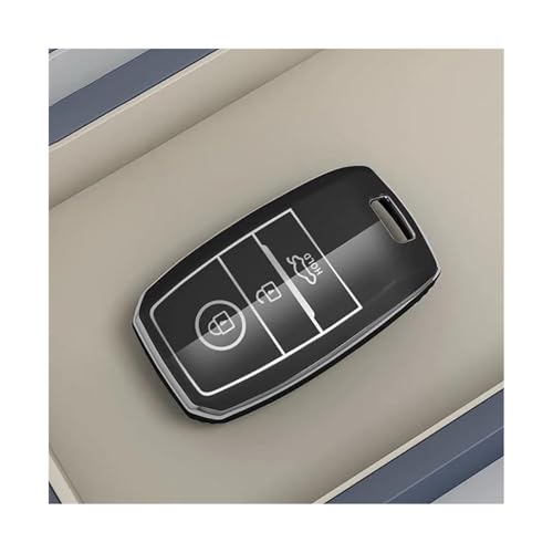 Coque protectrice clé voiture TPU noir pour Kia Ceed Rio5 Sportage Sorento