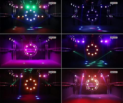 Image of SHEHDS LED Stage Par Lights LED 18X18W DJ Stage Lights 4 Pack