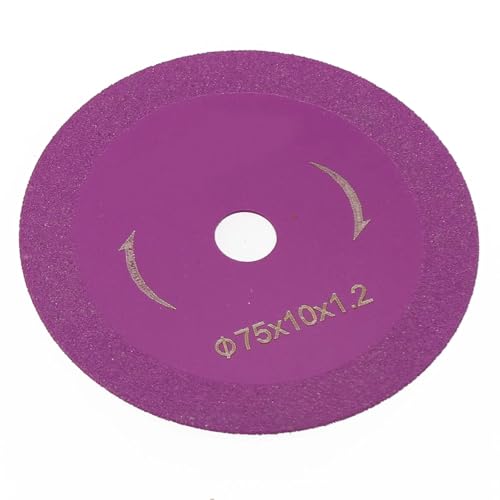 Disque de coupe diamanté 75mm pour meuleuse d'angle, verre et céramique