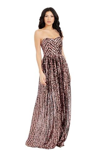 Dress the Population Women's Audrina Fit and Flare Maxi Dress2