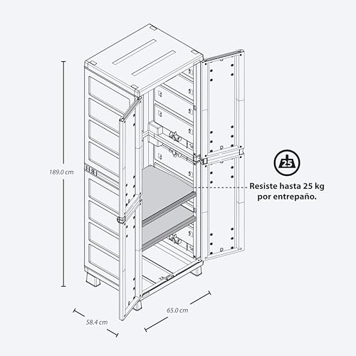 Lista de Roperos de plastico - los más vendidos. 18 Imagen adicional