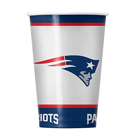 NFL New England Patriots engångspapper, paket med 20