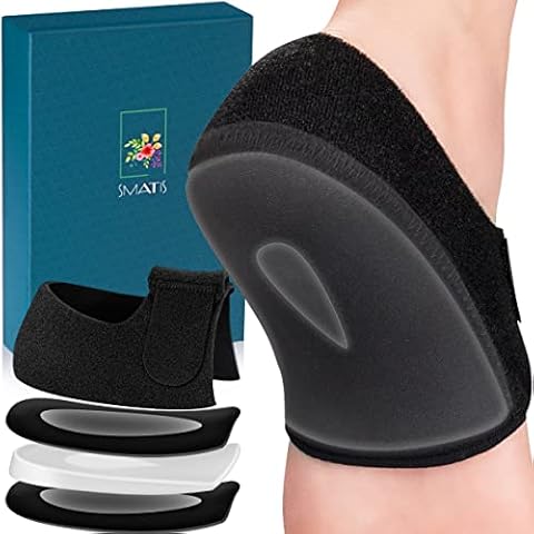 SMATIS Heel Protectors for Plantar Fasciitis, 2PCS Updated Heel Cups for Heel Pain, Heel Cushion for Achilles Tendonitis Bone Spur Aching Feet Relieve Heel Pain(Size: Women 6-11 + Men 6-10) Cover