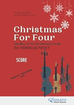 Paperback String Quartet "Christmas for four" easy medley (score): beginner / intermediate level Book