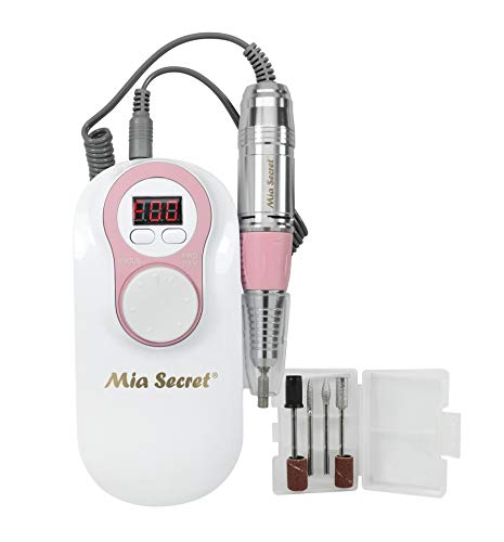 Mia Secret - 272 - PROFESSIONAL Pro-Speed Portable Rechargable Nail Drill - White & Pink NEW ITEM !