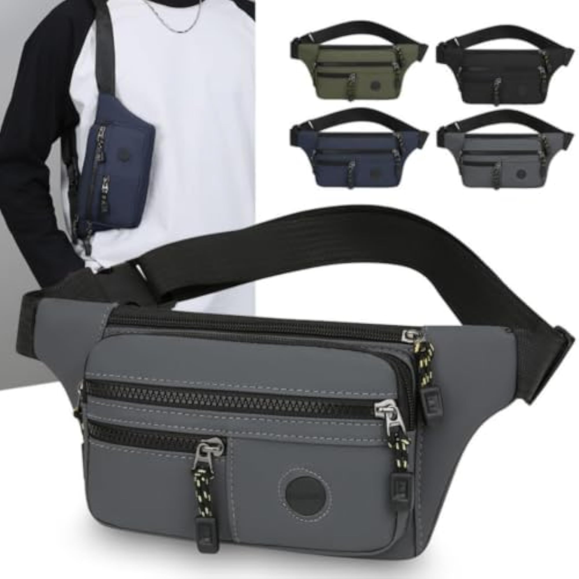 Crossbody Chest Bag, Lightweight Nylon for Active Kids