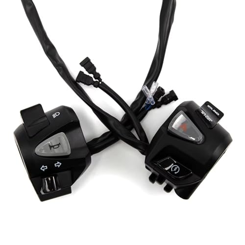 Interrupteur de guidon moto 7/8 pouces pour clignotants et klaxon de scooter
