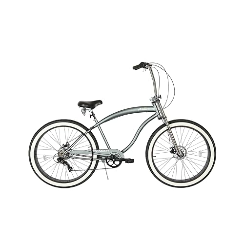 Bicicleta playera Tracer Avalon 7 velocidades con frenos de disco, ruedas de 26", color gris miniatura 1