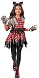 Rubie's Girl's Forum Werewolf Costume Dress, As Shown, Large