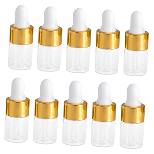 HAMPPLIES 50Piezas Botellas de Vidrio de Portátil para y Almacenamiento de Perfumes y Cosméticos Diseño Recargable y Práctico