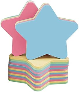 Sticky Notes Star Shaped - Self Stick Post Memo Cute Mixed 4 Color for Office/Home/Kitchen/Baking/School Bulk Sale 600 Sheets Total