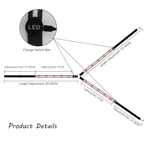 Sangle de poitrine cheval LED réglable pour rester visible des voitures - 5