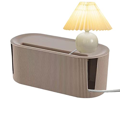 Anloximt Boîte d'Cordons d'alimentation Boîte Gestion câbles Boîte Rangement Cordons Cache-Cordon Boîte d'organisation Cache-Cordon pour téléviseurs Ordinateurs