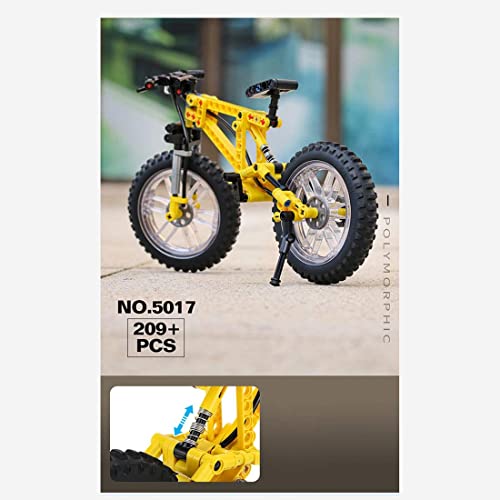 Gooratu 209 Teile Technik Fahrrad Bausteine Modell, Mountainbike Faltrad Bausteine Kompatibel mit Lego Technik (50017) – Bild 8