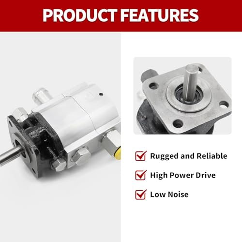 Image of Nakkaa 11 GPM 2 Stage Hydraulic Log Splitter Pump Aluminum Gear Pump | 3000 PSI aluminum hydraulic gear pump, Fast cycle times, Direct replacement pump for gas-powered log splitting machines