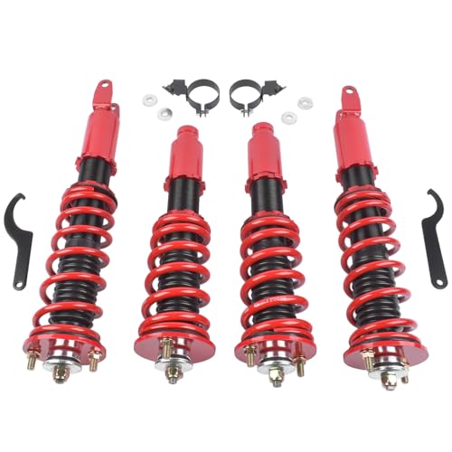 Front & Rear Coilovers Suspension Kit Replacement for Honda Civic 1988-1991, Acura Integra 1990-1993 Dynast