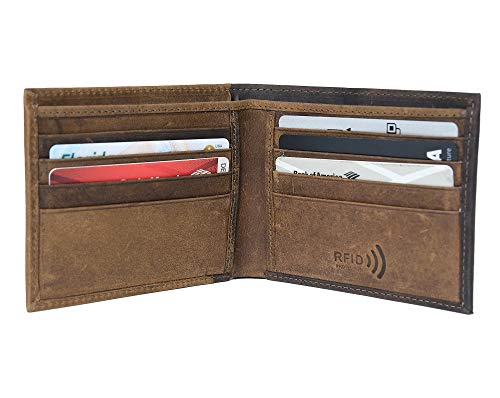 Custom Genuine Leather Mens Women Bifold Wallet Gold Monogram Initials Personalized Gift for Dad Husband Boyfriend RFID Blocking3