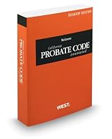 McGovern California Probate Code Annotated, 2012 ed. (California Desktop Codes) 0314662138 Book Cover