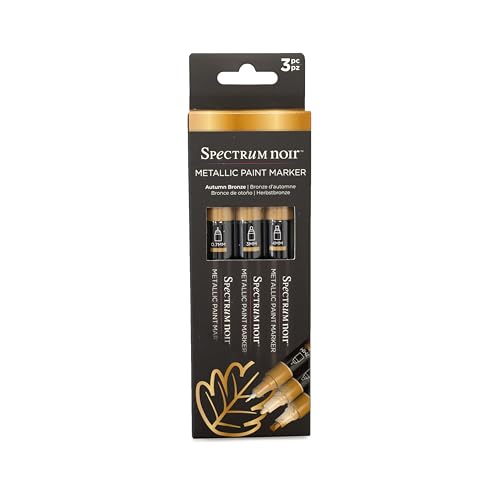 Image of Spectrum Noir - High Shine Opaque Metallic Paint Marker Pack of 3 - Autumn Bronze