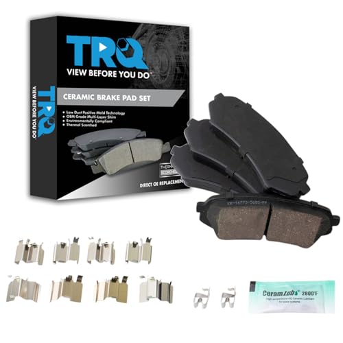TRQ Rear Brake Pads Ceramic Compatible with 1998-2007 Lexus LX470 Toyota Land Cruiser
