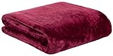 Brandsseller Hochwertige Kuscheldecke - Cashmere Feeling, Wohndecke, Microfaser, Tagesdecke (Rot)