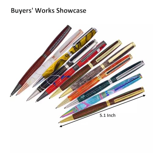 Image of Pen Making Kit For Woodturning Wood Turning Pen Making Supplies Kits Pen For Men Gift With Video Tutorials Diy Pen Kits Gold