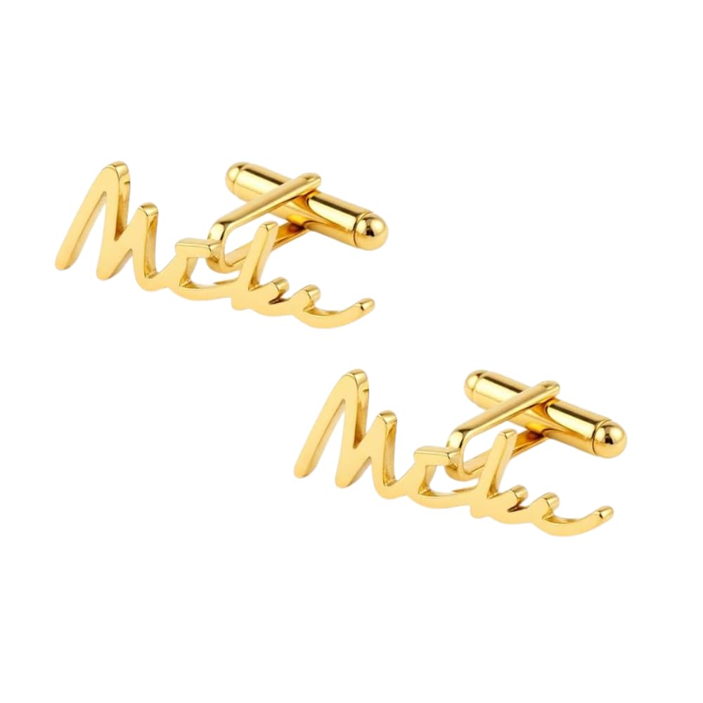 moskai Personalized Cufflinks for Men | Custom Initials and Name Cuff Links | Elegant Letter Full name Cufflink Accessories | Unique Engraved Jewelry Gift for Him-picture-33