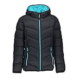 CMP Mädchen Steppjacke mit Feel Warm Flock Wattierung Jacke, Antracite, 176