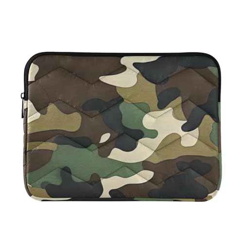 Funda para laptop 13-14 pulgadas camuflaje verde