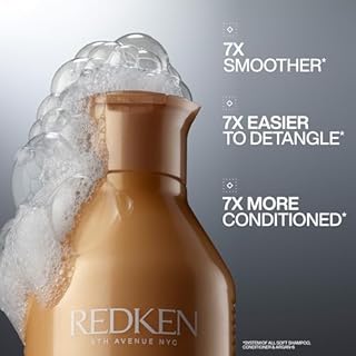 Redken All Soft Shampoo, For Dry/Brittle Hair, Moisturizes & Provides Intense Softness and Shine, With Argan Oil