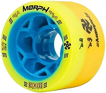 Green Monster Reckless Morph Dual Durometer Derby Wheels - 91/95A - Yellow