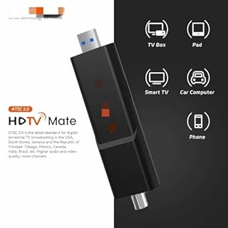 ATSC3.0/1.0 OTA Signal Meter, USB3.0 TV Tuner Stick Digital Terrestrial Signal Tuner for TV, Phone, Tablet, Car Computer, HDTV Player with DVR Recording Support