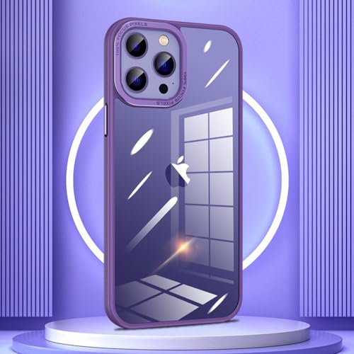 Coque de protection de luxe transparente pour iPhone 14 Plus acrylique rigide