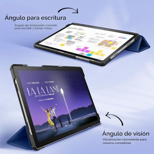 Miniatura 6 de Easyacc Funda Compatible Con Samsung Galaxy Tab A11 Plus A9 11 Pulgadas 2025 Sm-X236b Sm-X230 Ultra Slim Pu Protectora Carcasa Con Función De Soporte Función Atril,Azul Mar