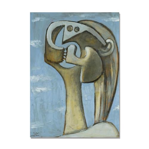Tableau Picasso sur toile dessin femme decoration murale salon