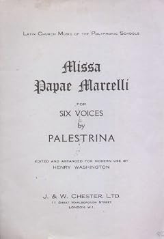 Paperback MISSA PAPAE MARCELLI FOR SIX VOICES (LATIN CHURCH MUSIC OF THE POLYPHONIC SCHOOLS) Book