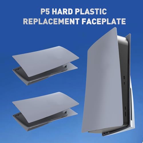 Image of Disc Edition Face Plates Cover Skins Shell Panels for PS5 Console, Accessories for PlayStation 5 Protective Replacement Faceplates 30th Anniversary (Grey)