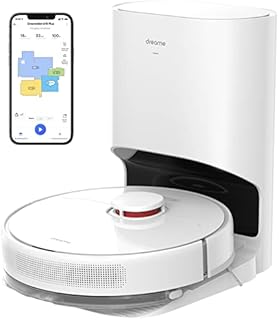 Dreame D10 Plus Robot Vacuum Cleaner with Mop, 4000 Pa Strong Suction, LiDAR Navigation, Self Emptying Base for 45 Days of Cleaning, Compatible with Alexa, Wi-Fi Connected